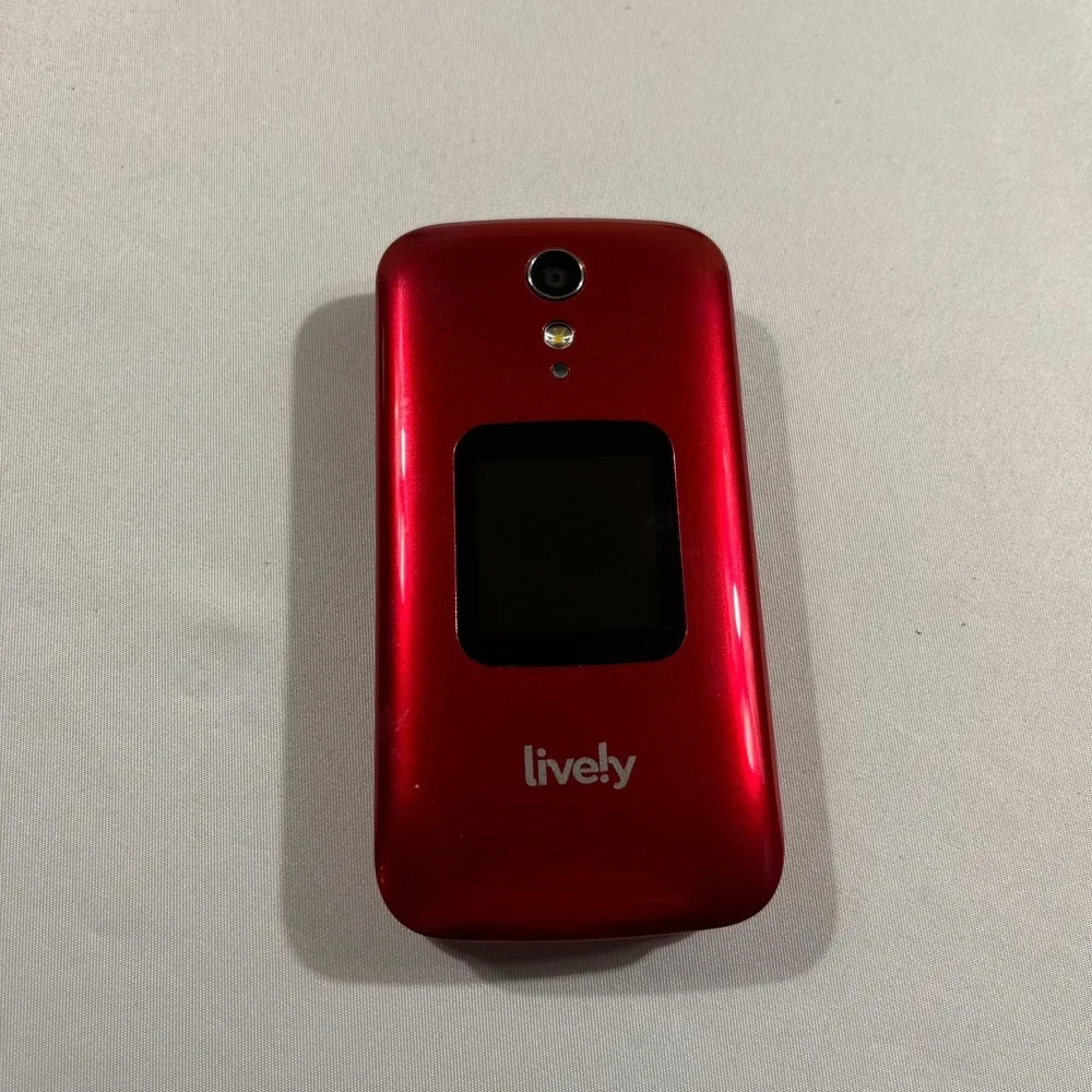 Jitterbug Flip2 Cell Phone for Seniors Red Lively GreatCall Large Buttons Works
